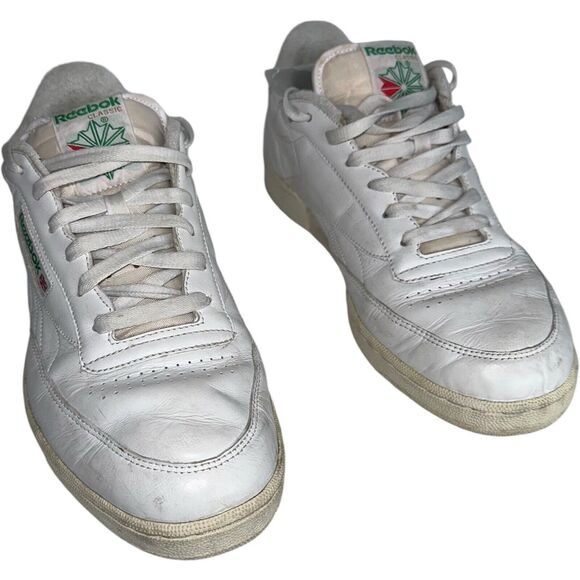 Reebok Club C 85 Chalk White Green Mens 11W Retro 90s Vintage Sneakers - Picture 5 of 16